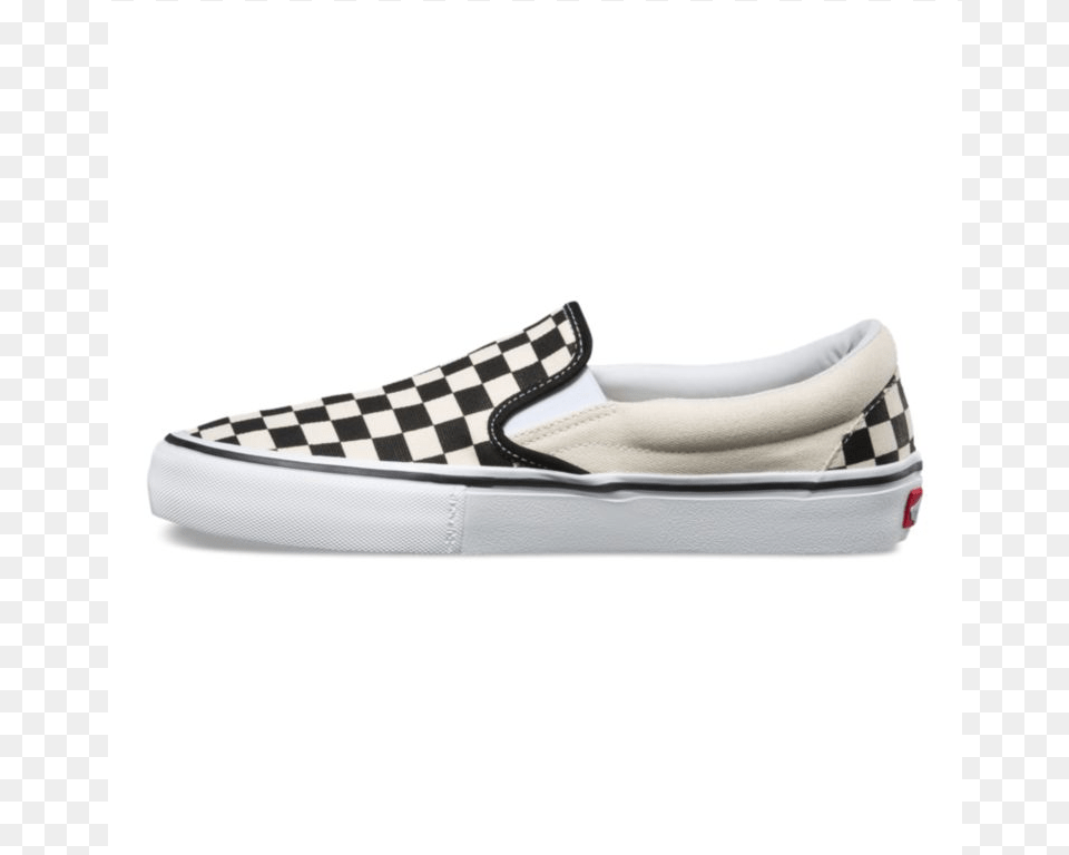 Vans Checkerboard Slip On Pro Black And White Checkered Vans, Canvas, Clothing, Footwear, Shoe Free Transparent Png
