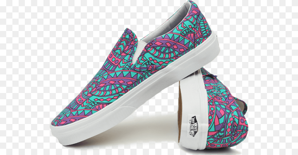 Vans Classic Slip On Liberty Satchmotrue White Vans, Clothing, Footwear, Shoe, Sneaker Png