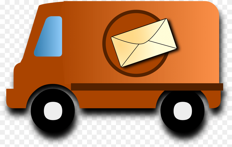 Vans Clipart Postal Mail Truck Clipart, Transportation, Van, Vehicle, Caravan Free Transparent Png