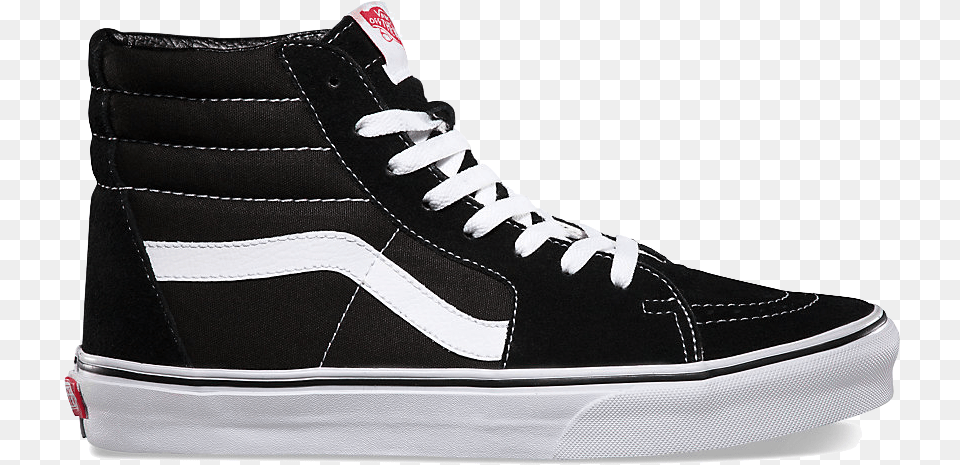 Vans Sk8 Hi Black White, Clothing, Footwear, Shoe, Sneaker Free Png