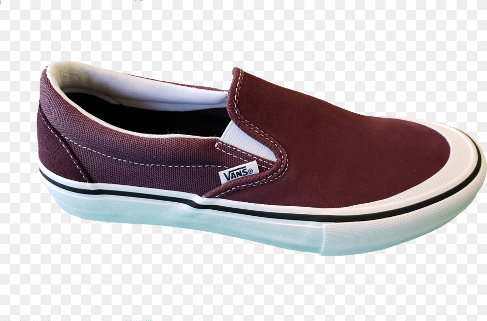 Vans Slip On Pro Raisinwhite Slip On Shoe, Clothing, Footwear, Sneaker, Canvas Free Transparent Png