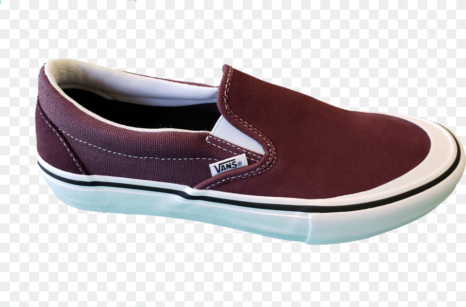 Vans Slip On Pro Raisinwhite Vans Men39s Slip On Pro, Clothing, Footwear, Shoe, Sneaker Png Image