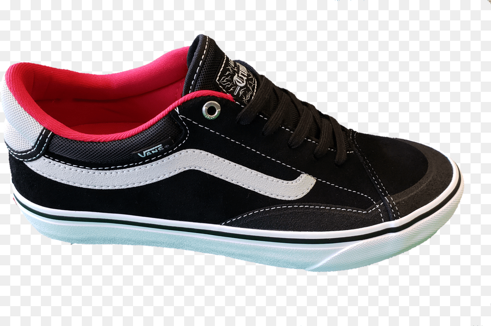 Vans Tnt Advanced Prototype Blackwhitered Skate Shoe, Clothing, Footwear, Sneaker, Canvas Png Image