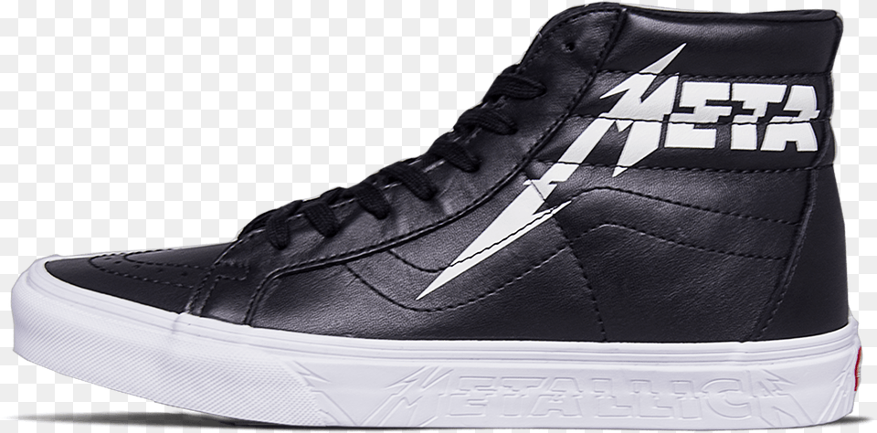 Vans X Metallica Sk8 Hi Black Vans Metallica, Clothing, Footwear, Shoe, Sneaker Png