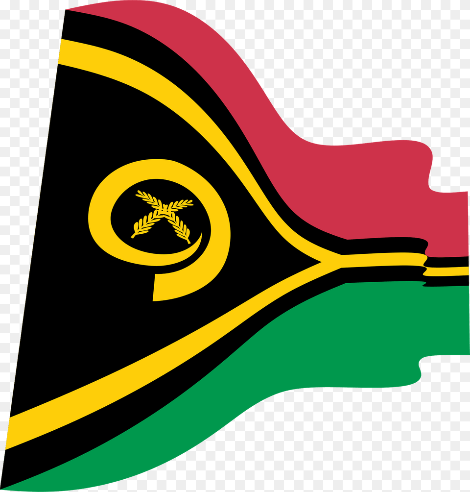 Vanuatu Wavy Flag Clipart Free Transparent Png