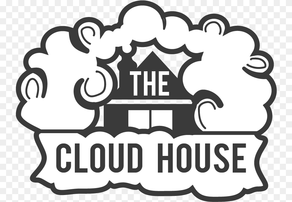 Vape Cloud Cloud House Vape Shop Transparent Cloud House Vape Shop, Stencil, Logo, People, Person Png Image
