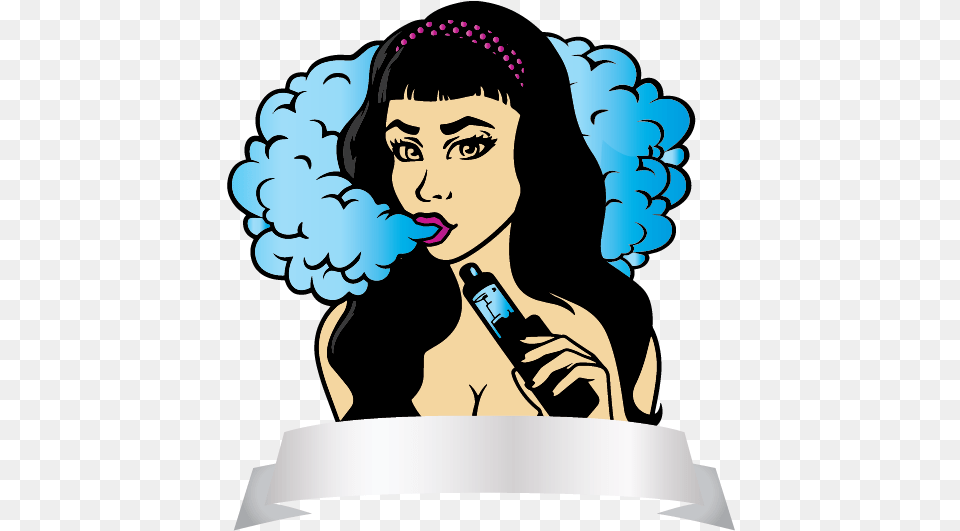Vape Logo Maker Fun Logos Vaping And Electronic Cigarettes Vape Logo Design, Adult, Face, Female, Head Png