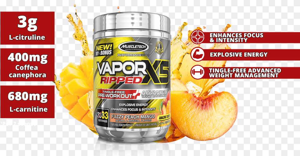 Vapor X5 Ripped Natural Foods, Food, Fruit, Plant, Produce Free Transparent Png