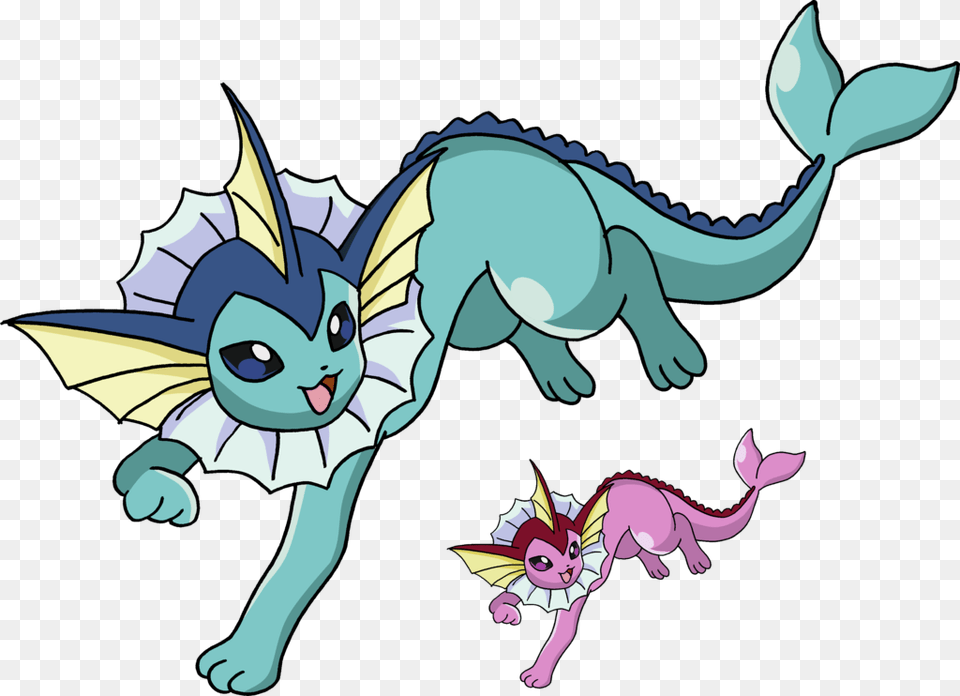 Vaporeon Art, Animal, Dinosaur, Reptile, Face Free Png