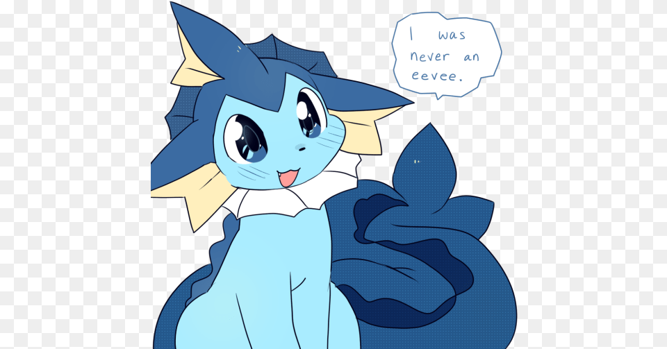 Vaporeon U003eu003eu003e Me Neither Pokemon Eeveelutions Cute Comic Vaporeon, Book, Comics, Publication, Baby Png