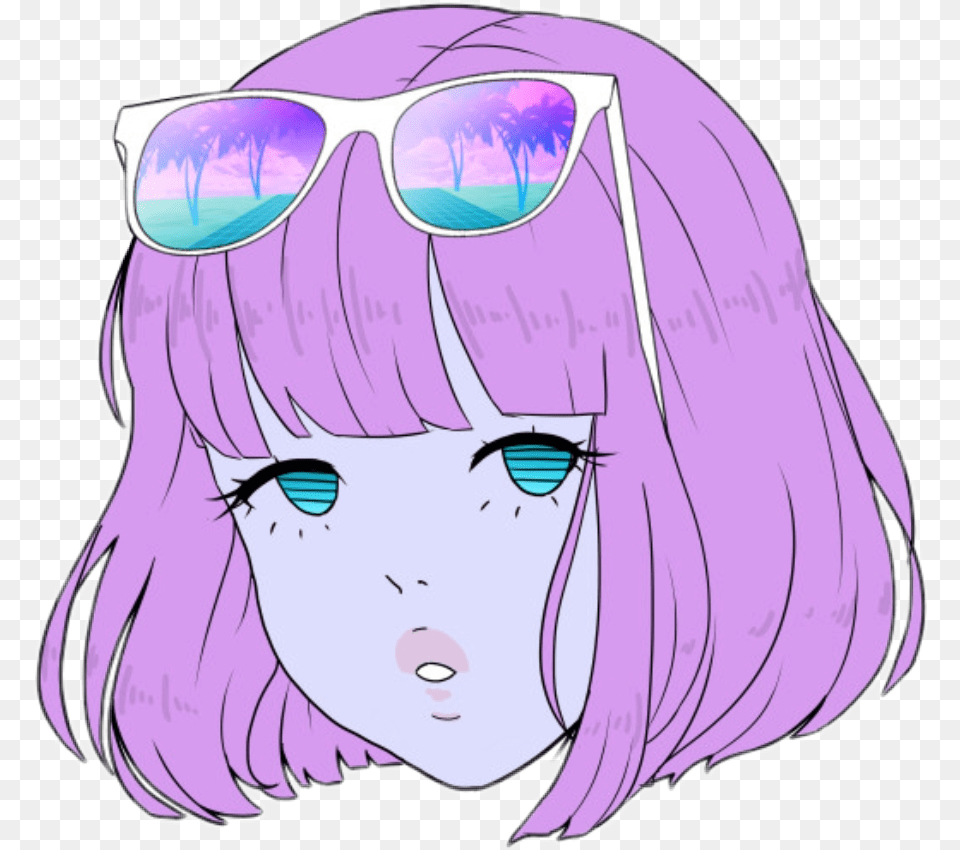 Vaporwave Aesthetic Anime, Book, Comics, Publication, Baby Png