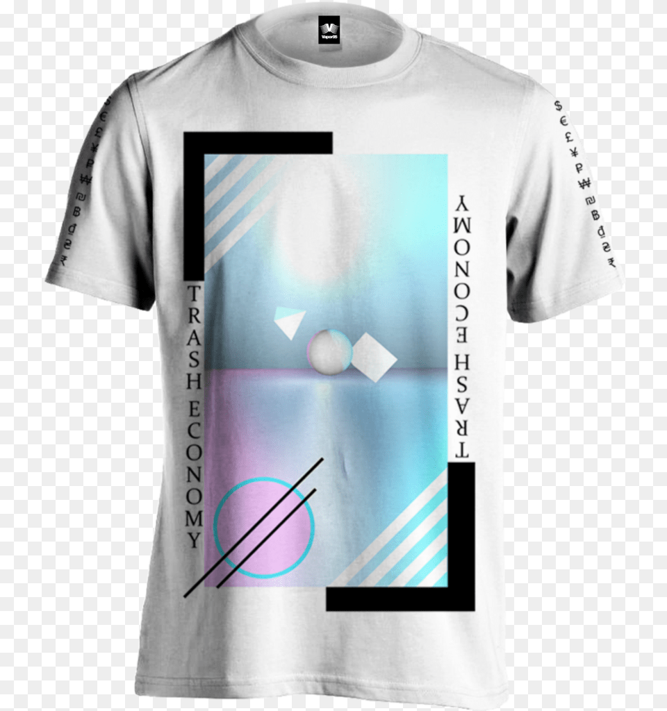 Vaporwave Aesthetic Clothing Trash Economy Tee, Shirt, T-shirt, Adult, Male Png Image