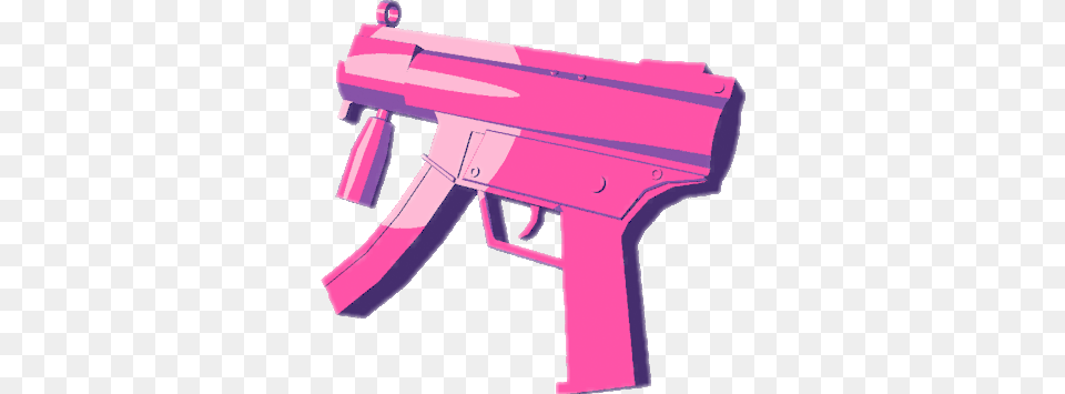 Vaporwave Aesthetic Gun Drawing Pictures Vaporwave Gun, Firearm, Weapon, Handgun, Appliance Free Png Download