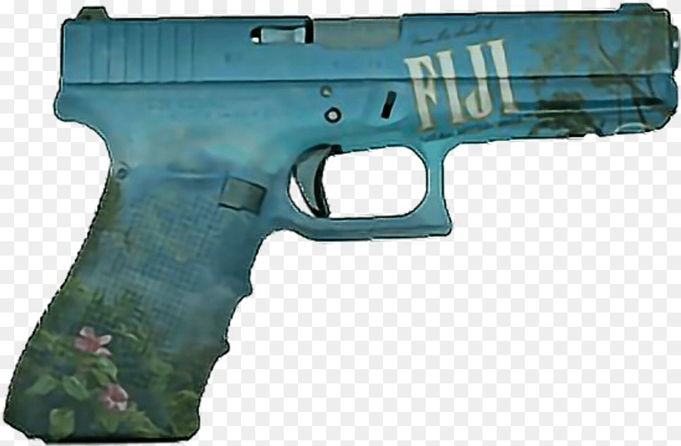 Vaporwave Aesthetic Gun Weapon Fiji 22 Magnum Glock Pistol, Firearm, Handgun Png