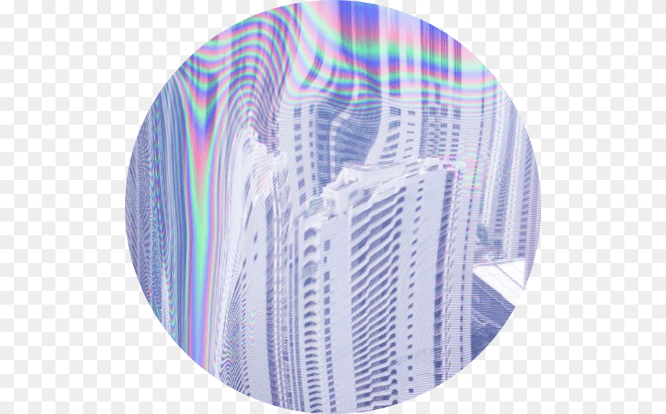 Vaporwave Aesthetic Holographic Neon Hong Kong, City, Photography, Urban, Architecture Free Png Download