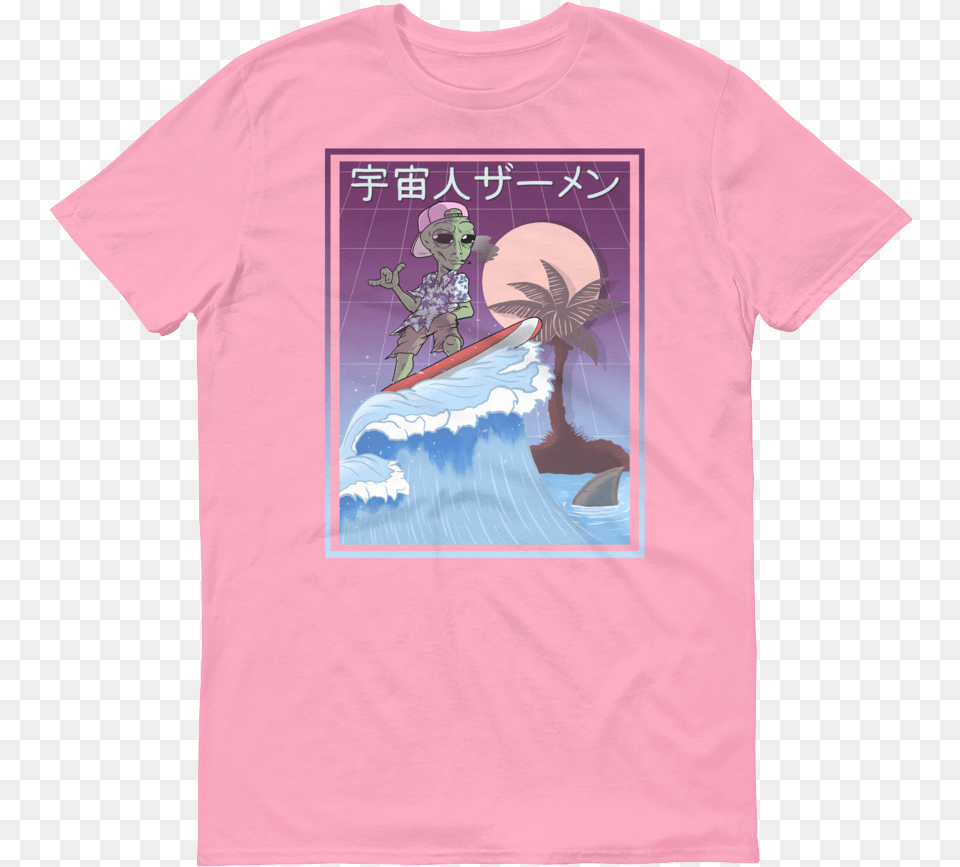 Vaporwave Alien Tee Elvis The Alien Shirts, Clothing, T-shirt, Baby, Person Png