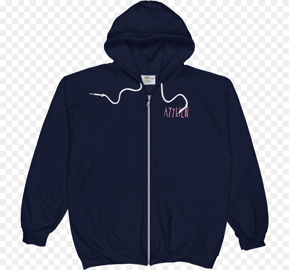 Vaporwave Ayylien Front And Back Zip Hoodie Mockup Sudadera Cremallera, Clothing, Hood, Knitwear, Sweater Free Png