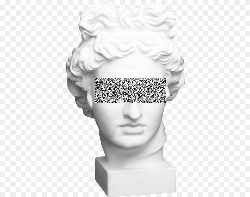 Vaporwave Background Statue, Art, Person, Head, Face Free Png