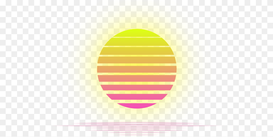Vaporwave Clipart Sun Heater, Oval, Plate, Produce, Plant Free Png Download