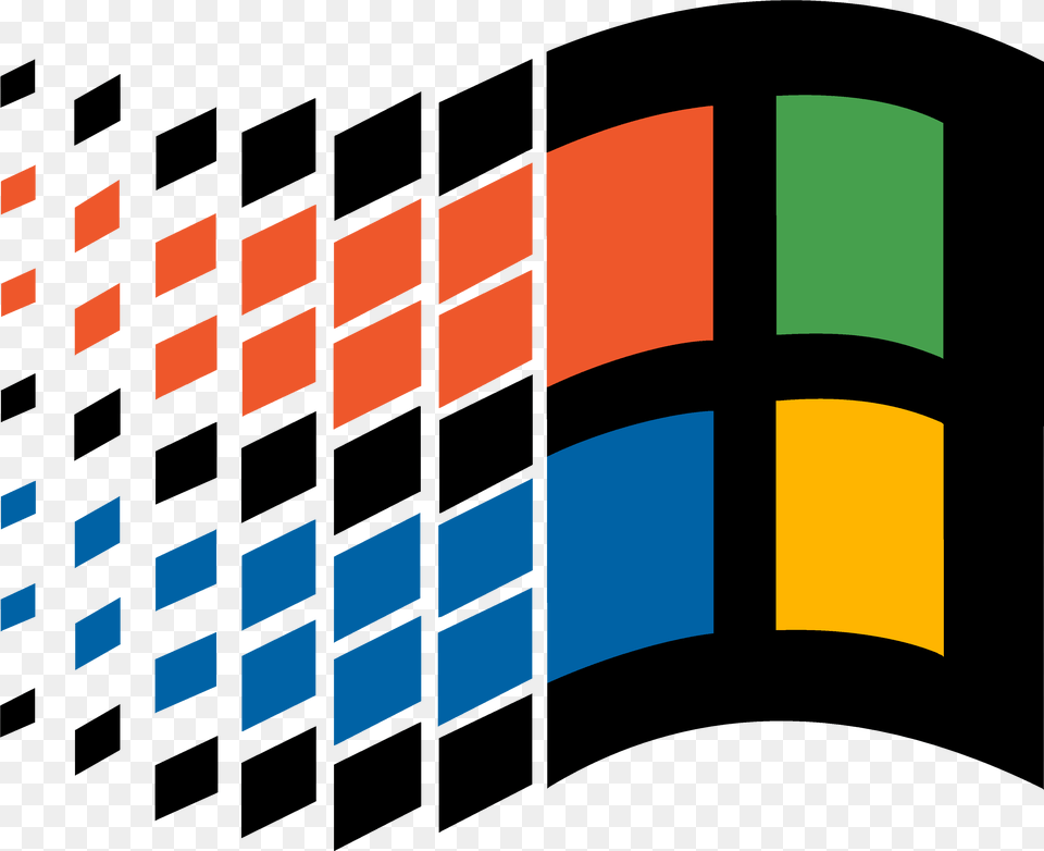 Vaporwave Clipart Windows 95 Pencil And In Color Windows 95 Logo, Toy, Rubix Cube Free Png