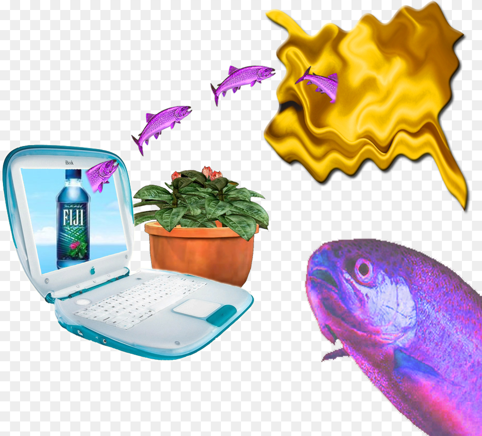Vaporwave Cool Pictures Cyberpunk Waves Beach Waves, Animal, Purple, Potted Plant, Plant Png