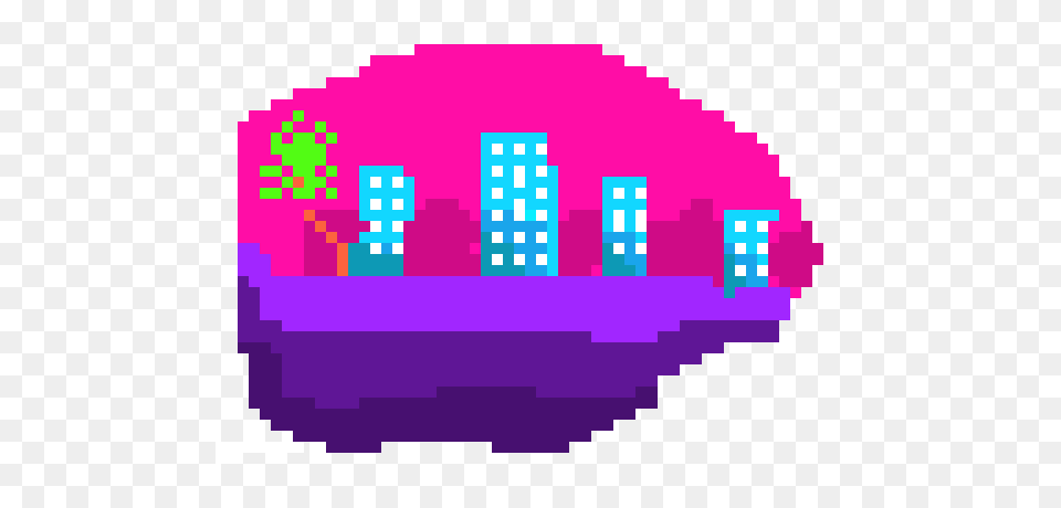 Vaporwave Pixel Art Maker, Purple Free Png