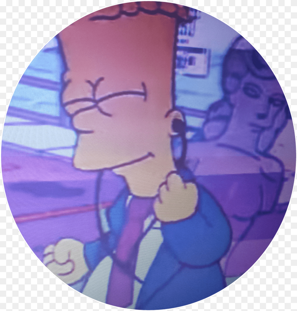 Vaporwave Purple Bart Bartsimpson Simpsons Aesthetic Profile Picture Discord, Art, Person, Face, Head Png