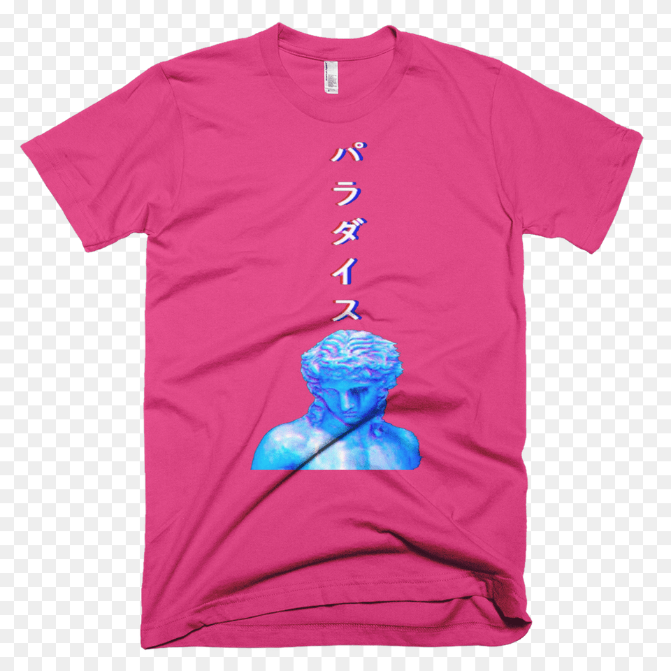 Vaporwave Statue T Shirt, Clothing, T-shirt, Adult, Male Png Image