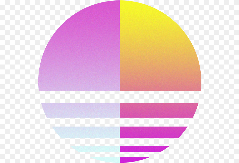 Vaporwave Synthwave Society Vertical, Sphere Free Png Download