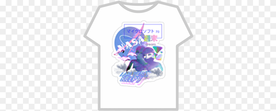 Vaporwave T Shirt Roblox De Harley Quinn, Clothing, T-shirt, Baby, Person Png Image