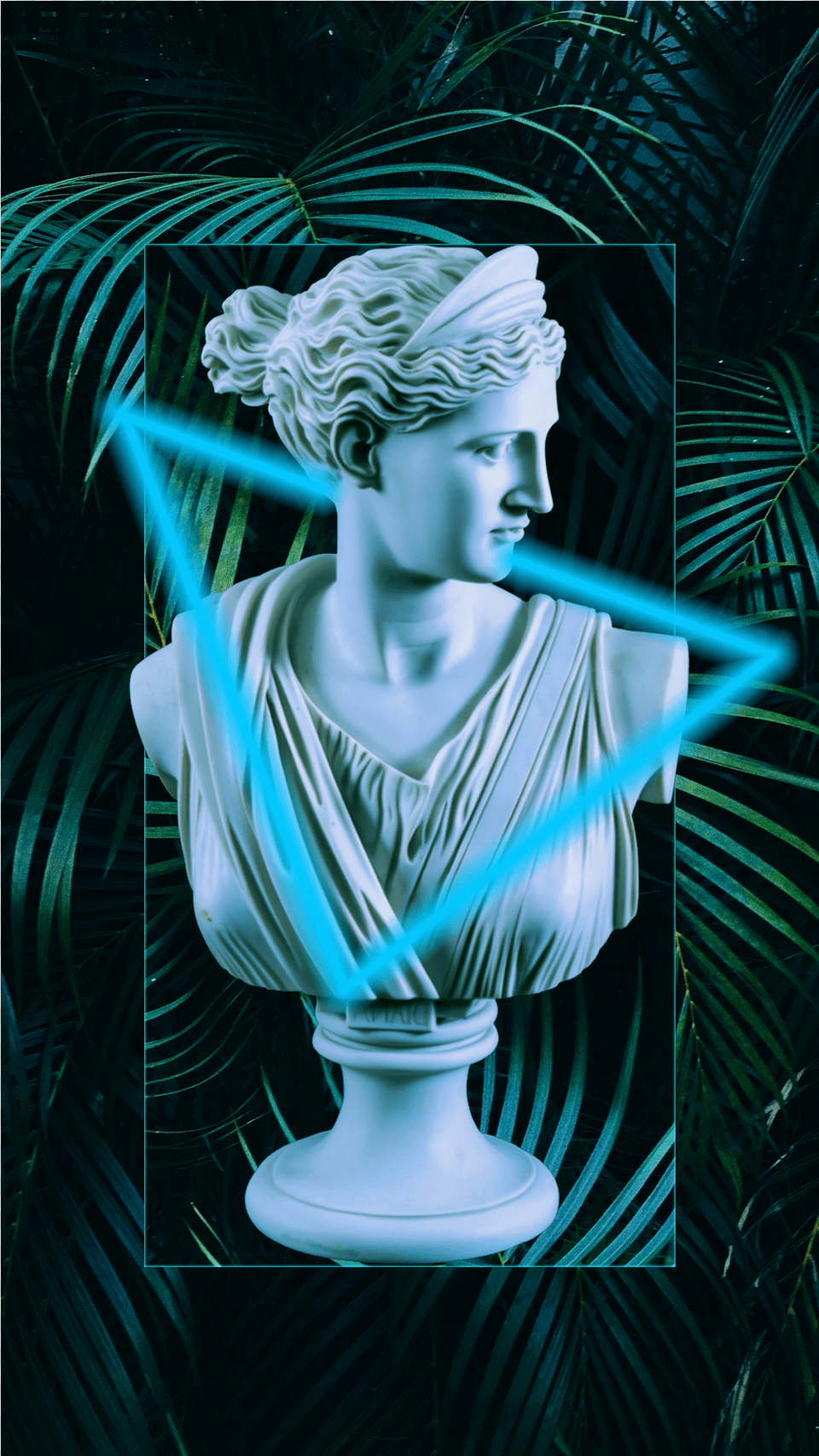 Vaporwaveart Bust, Art, Person, Light, Face Png Image