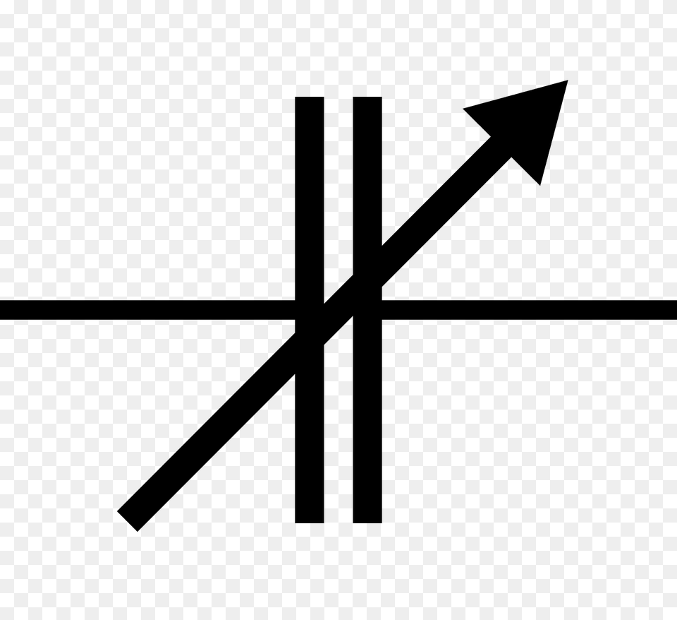 Variable Capacitor Symbol Clipart, Weapon, Cross Free Transparent Png