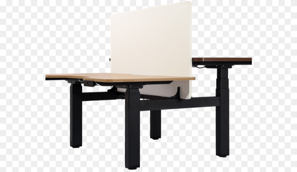 Variable Height Office Desk Electric Standing Desk Table, Furniture, Computer, Electronics, Chair Free Transparent Png