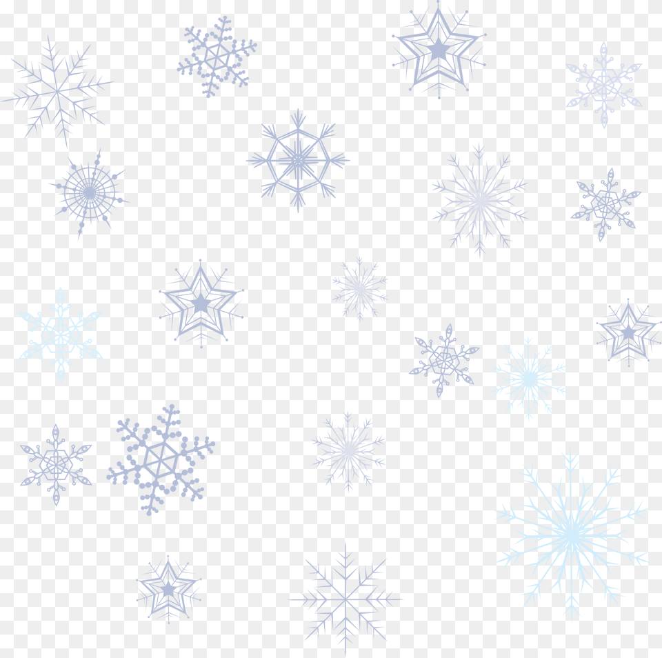 Variety Snowflake Collection Snowflake Pattern, City, Outdoors, Nature, Weather Free Png Download