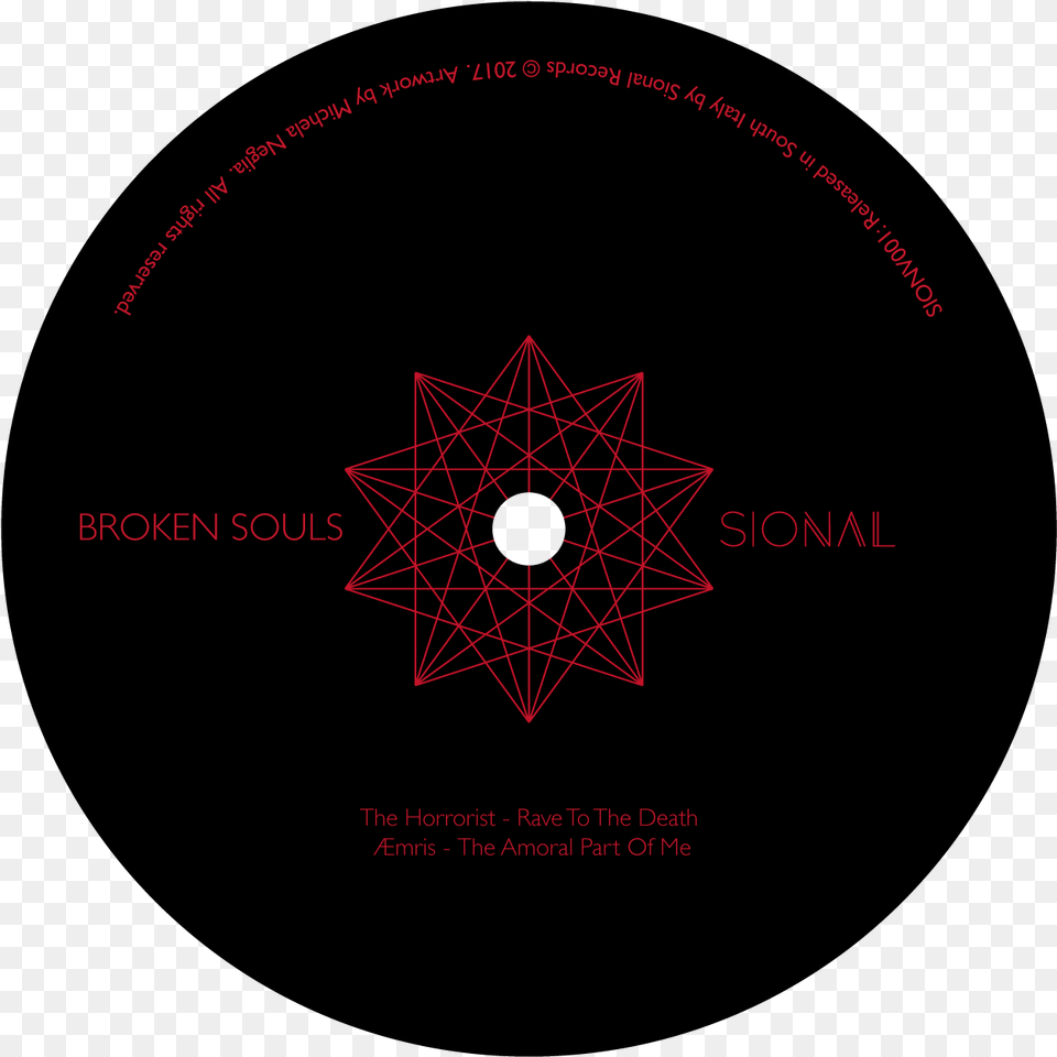 Various Artists Broken Souls Sionv001 12 Circle, Symbol, Star Symbol, Nature, Night Png Image