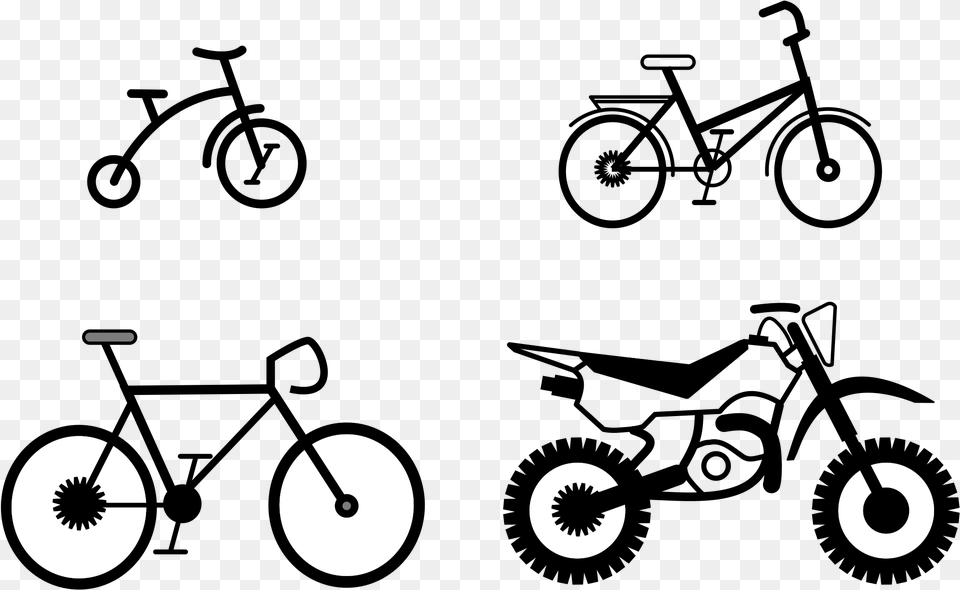 Various Bikes Clip Arts Bike Clip Art, Machine, Spoke, Cutlery Free Png