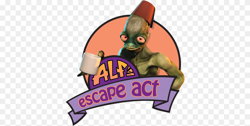 Various Documents Posted Oddworld Alfs Escape Logo, Clothing, Hat, Circus, Leisure Activities Png