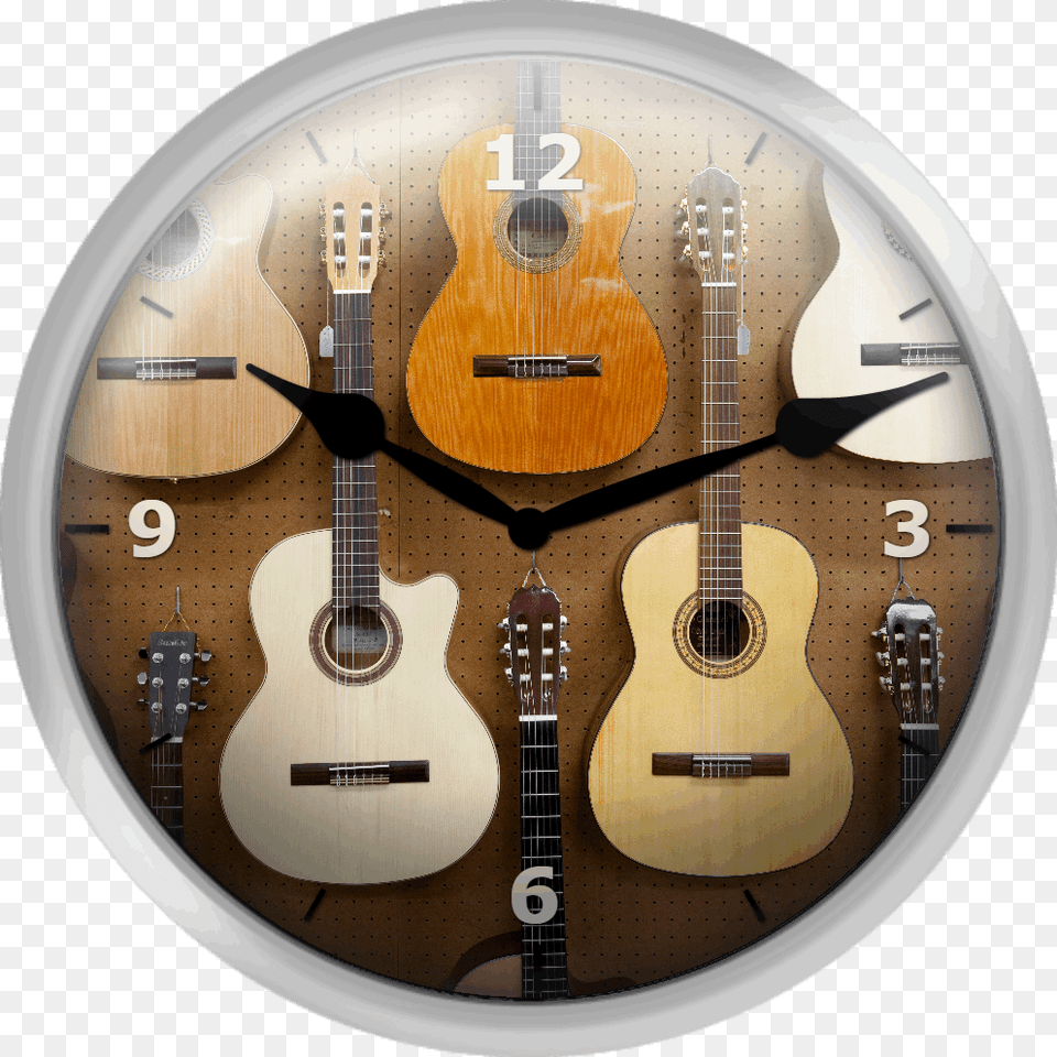 Various Guitars Hanging From Wall Acoustic Guitar, Musical Instrument Free Transparent Png