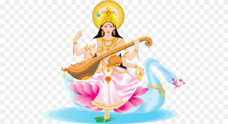 Vasant Panchami Veena Musical Instrument, Dancing, Leisure Activities, Person, Adult Free Transparent Png