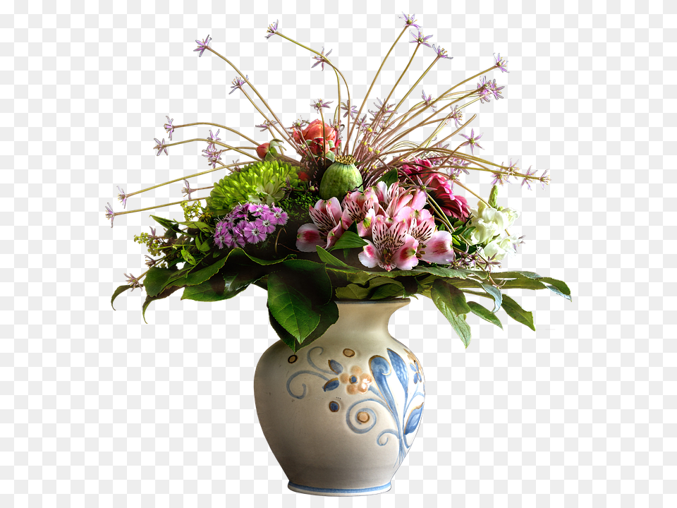 Vase Flower, Flower Arrangement, Flower Bouquet, Plant Free Png Download