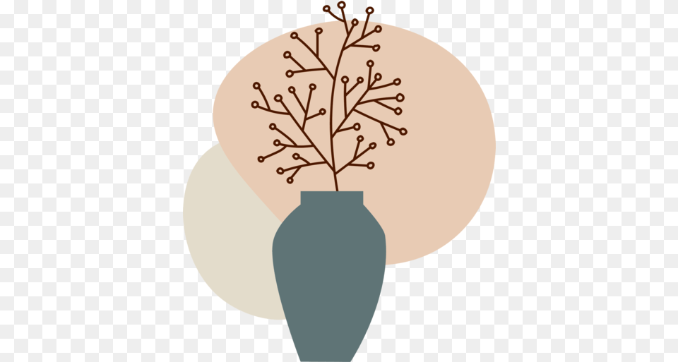 Vase Abstract Plant Flower Pot Tree, Pottery, Jar, Potted Plant, Art Png Image