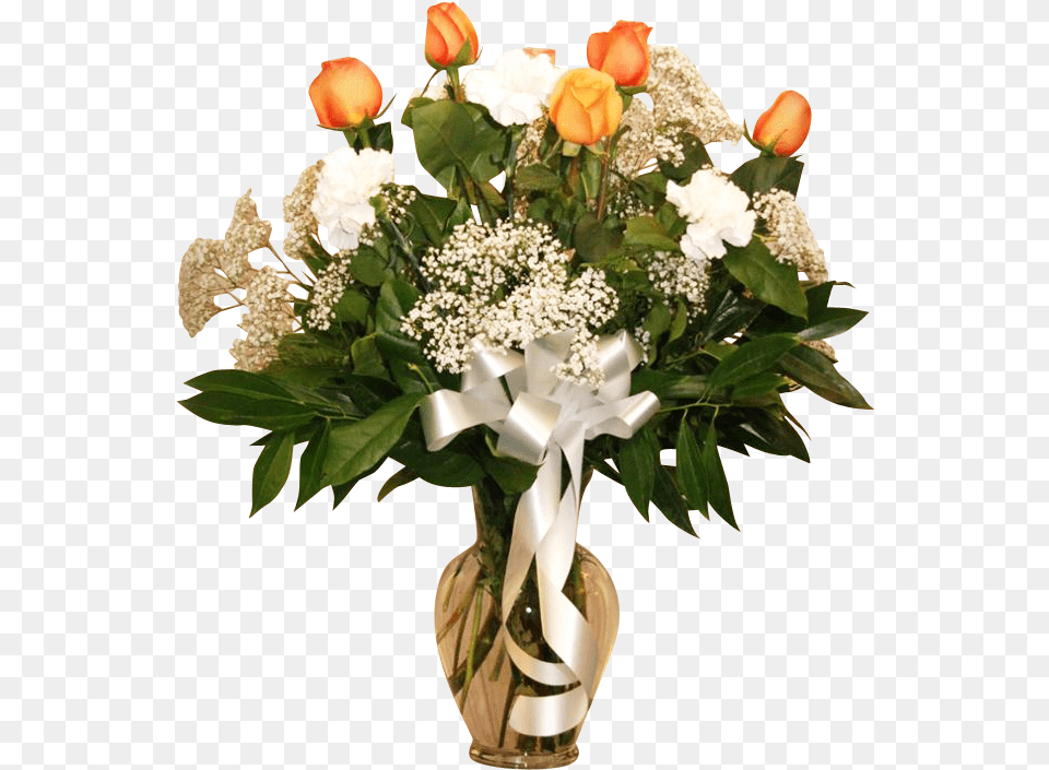 Vase Arrangement Rose And Carnation Flower, Plant, Flower Arrangement, Flower Bouquet, Pattern Free Png