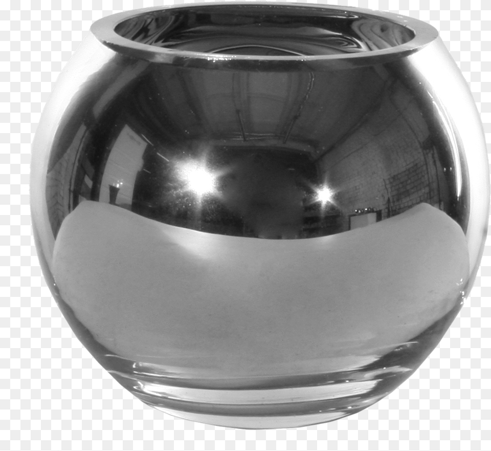 Vase Ball Silver Vase, Bowl, Jar, Pottery, Sphere Free Png