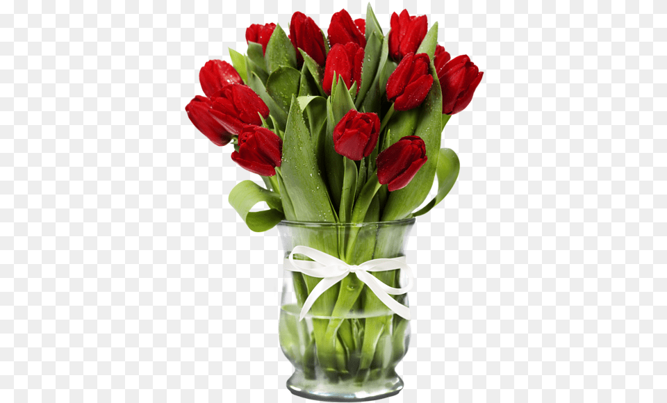 Vase Bouquet Red Tulips Tulip Flower Flowers Vase Of Flowers, Flower Arrangement, Flower Bouquet, Plant, Rose Png Image