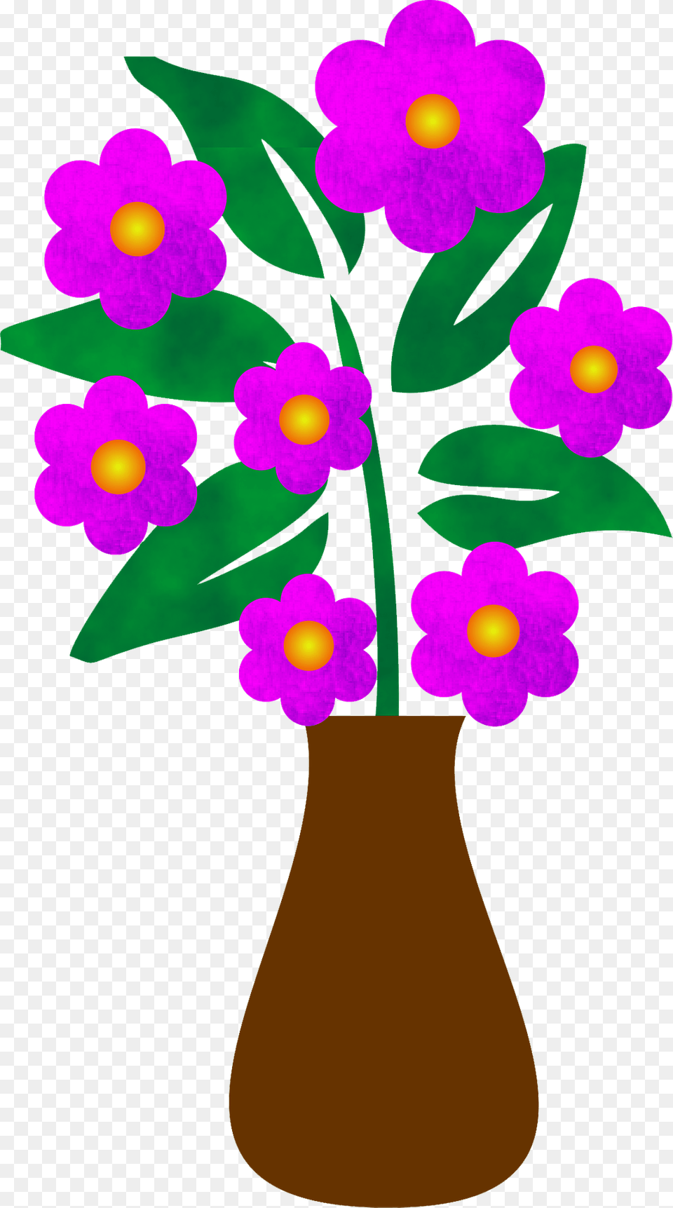 Vase Of Pink Flowers Clipart, Pottery, Potted Plant, Plant, Jar Free Png Download