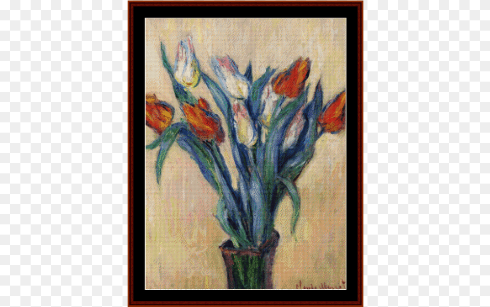 Vase Of Tulips Vases Of Flowers By Famous Artists, Art, Painting, Modern Art, Plant Free Png Download