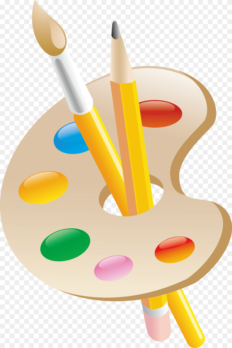Vase Painting Clipart Paintclip, Paint Container, Palette, Brush, Device Free Png Download