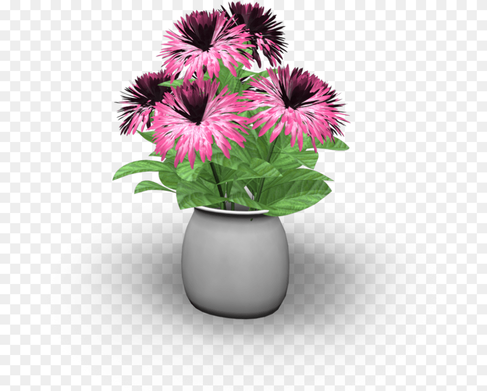 Vase With Flowers Furniture, Flower, Flower Arrangement, Plant, Potted Plant Free Png
