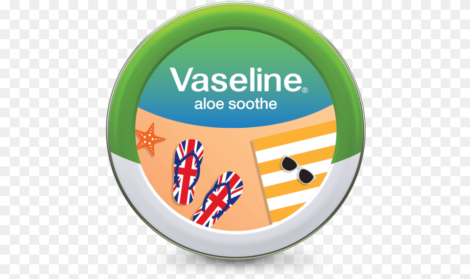 Vaseline Aloe Soothe Summer Edition 20mg Beach, Badge, Logo, Symbol, Disk Png