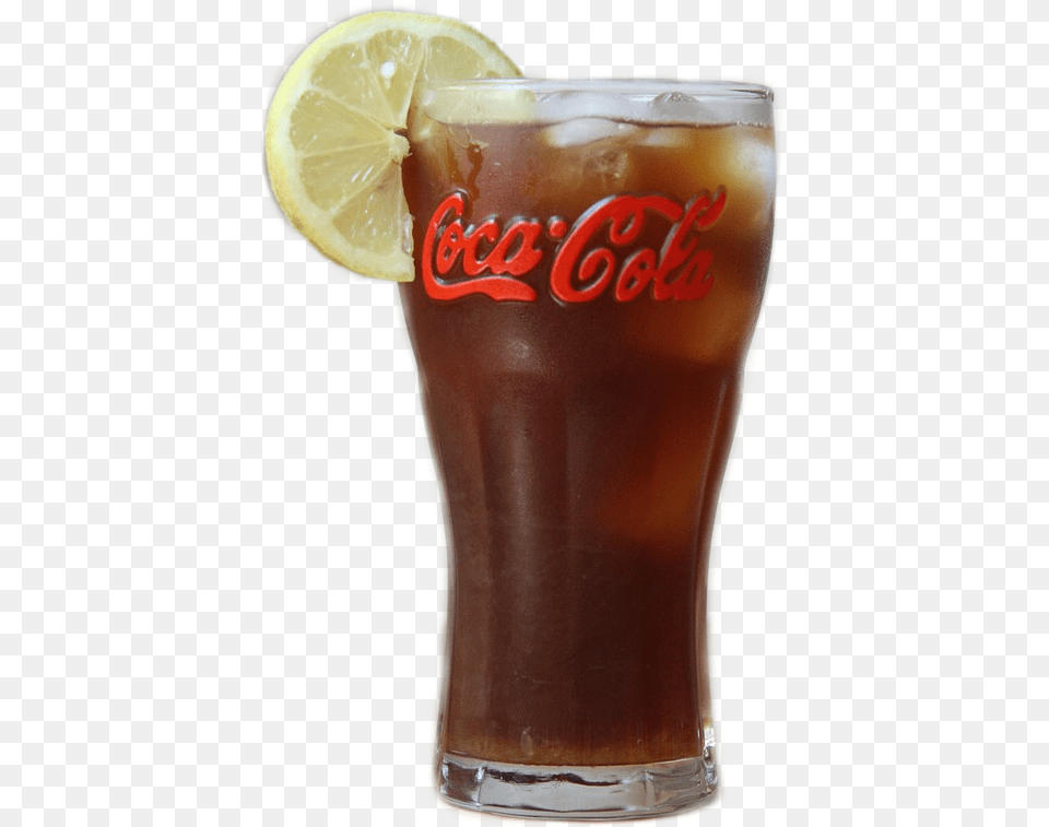 Vaso Refresco Coca Cola Limon Coca Cola, Beverage, Coke, Soda, Glass Free Png